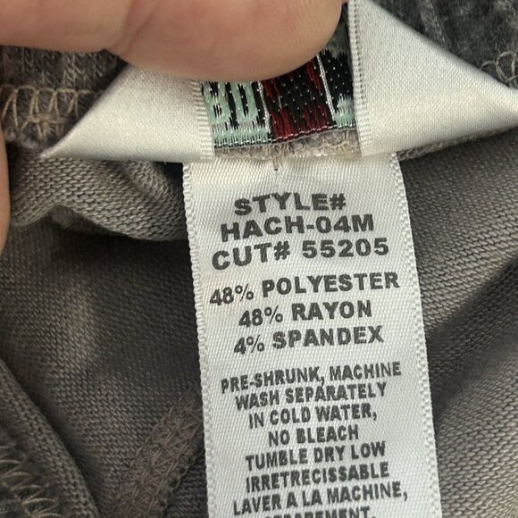 Hard Tail Forever Gray Mottled Print Outfit - Cowl Neck Top and Skirt - Picture 3 of 9